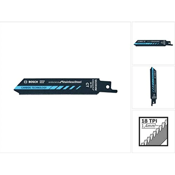 Bosch Professional Säbelsägeblatt S 522 EHM Endurance for Stainless Steel (für Edelstahl, 115 x 19 x 1 mm, Zubehör Säbelsäge) - Preisvergleich – Bild 5