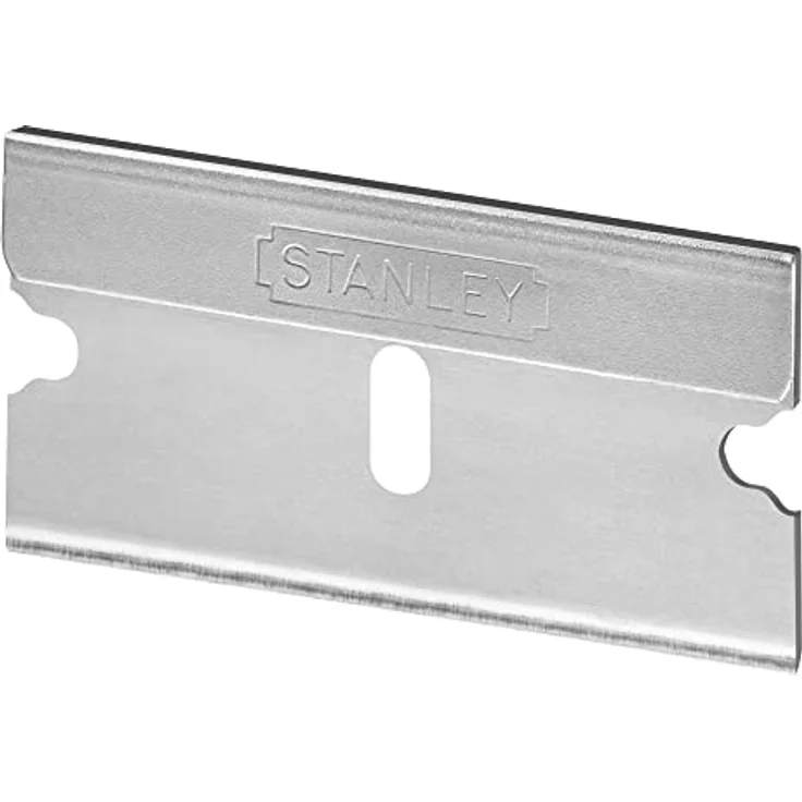 Stanley Ersatzklingen 0-28-510 (für Stanley Glasschaber 0-28-500, leicht austauschbar, zum Entfernen von Farbresten, Plakatresten auf Glas, Türen, Fenster, Fliese, 100 Stück) – Bild 1