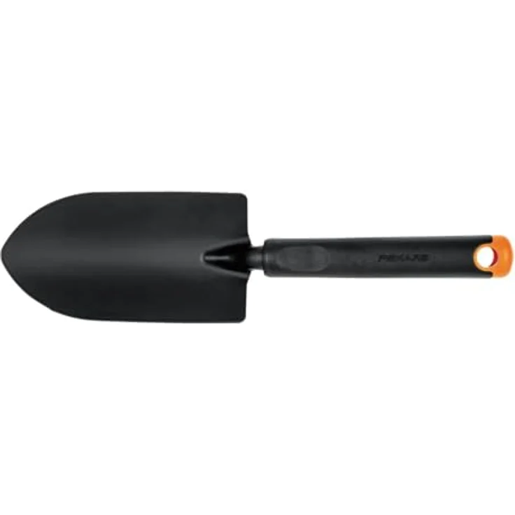 Fiskars Blumenkelle, Für harte Böden, Länge 30 cm, Langlebiger Stahlkopf-Kunststoff Griff, Schwarz-Orange, Ergo, 1027017 – Bild 6