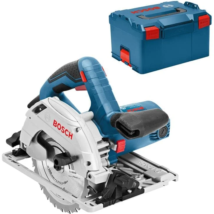 Bosch Professional Handkreissäge GKS 55+ G (1350 Watt, Sägeblatt-: 165 mm, 1x Kreissägeblatt, in L-BOXX) – Bild 1