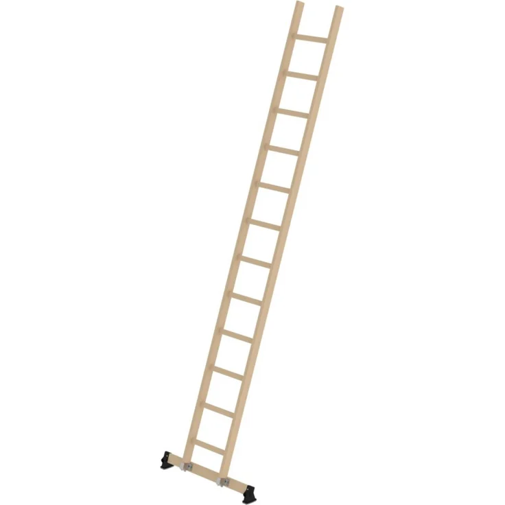 Munk Anlegeleiter 33117, 12 Sprossen, natur, Höhe 360,0 cm