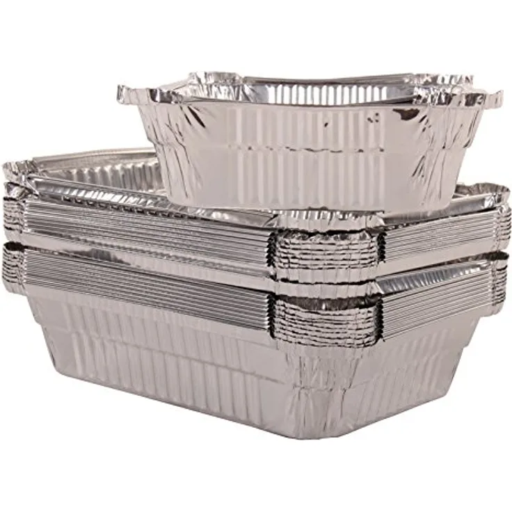intergrill 800° Grill Aluschalen, 20 Stück Tropfschalen für Gas-, Kohle- und Elektrogrills, ca. 17 x 11 cm, robust und vielseitig einsetzbar