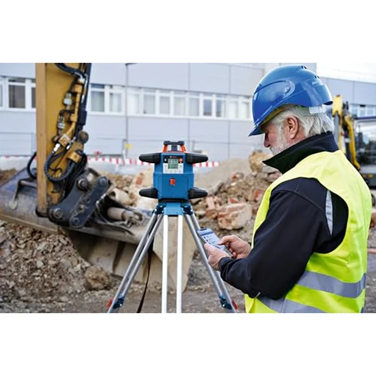 Bosch Professional 18V System Rotationslaser GRL 600 CHV (1x Akku 18 V, 4,0 Ah + ladegerät, mit App-Funktion, max. Arbeitsbereich: 600 m, in Handwerkerkoffer) – Bild 6