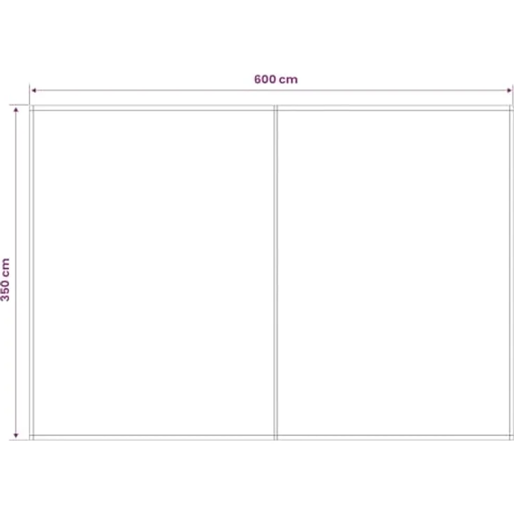 vidaXL Markisenersatzstoff Creme 600 x 350 cm, UV-beständiger und wetterfester Polyester mit PU-Beschichtung – Bild 3