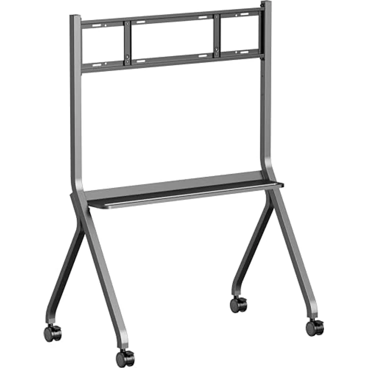 iiyama Transportwagen, Rollwagen 800x600mm für 55-86 Zoll Displays, Tragkraft 100 kg, Silber-Grau – Bild 1