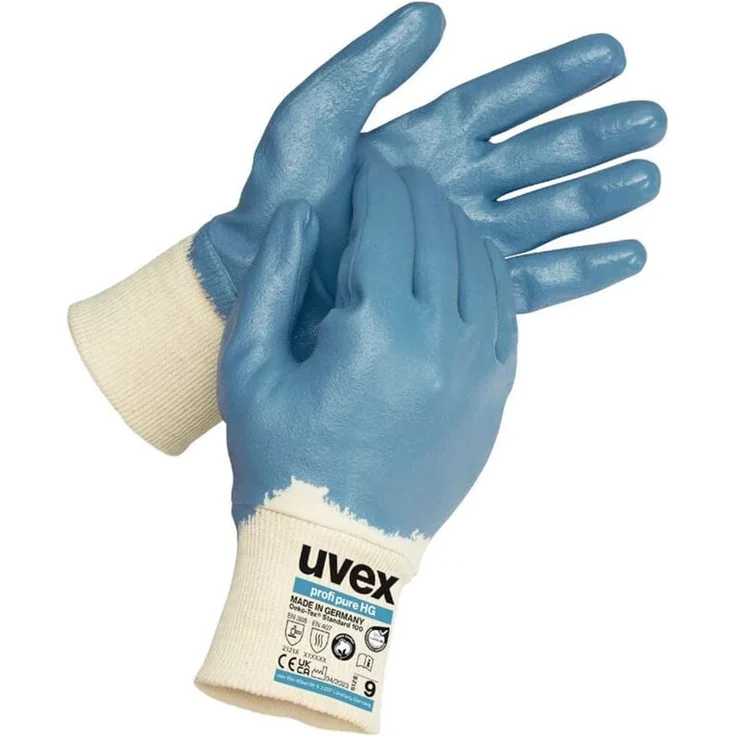 Uvex Profi pure hg 6002307 Montagehandschuh, wasserdicht mit Hydro-Grip-Technologie, Größe 7, 1 Paar