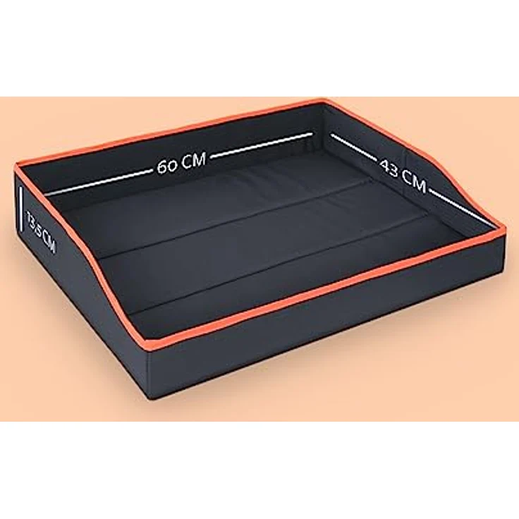 Bestlivings Faltbares Haustierbett für Kleine Hunde und Katzen - Orange - (60cm x 43cm) Reisebett - tragbares Hundebett mit stabilem Rahmen – Bild 2