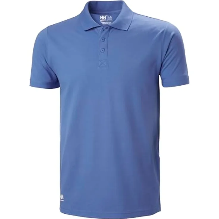 Helly Hansen Classic Polo, Herren-Poloshirt aus 100 % BAUMWOLLE, Kurzarm, blau