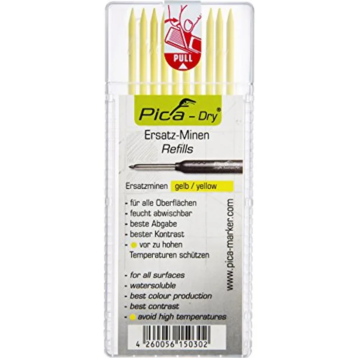PICA-4032-Estuche-10-Minas-Dry -Amarillo