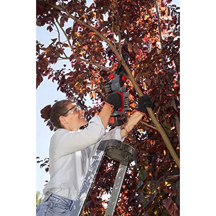 AL-KO Akku-Minikettensäge CSM 1815, 18 V Li-Ion, 15 cm Schnittlänge, Schnittstärke 13 cm, SDL® Smart dynamic lubrication, inkl. Akku, Ladegrät,Tragekoffer und Kettenöl – Bild 5