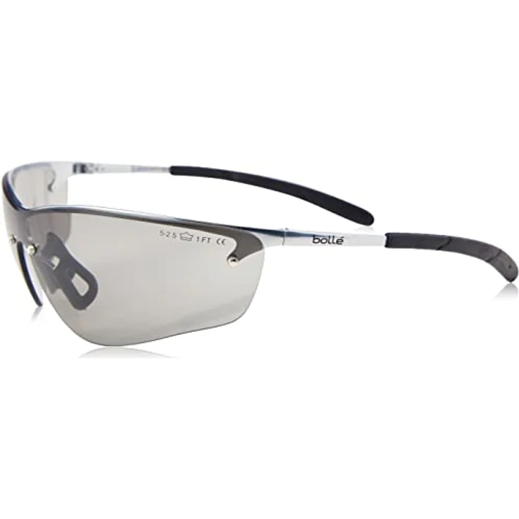 BollÃ© Silium Schutzbrille, Sichtscheibe Grau, Rahmen u. Bügel: Metall, EN 166 – Bild 3