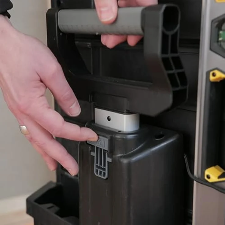 Stanley Rollende Werkstatt aus Metall-Kunststoff 1-79-206 ? Werkzeugwagen leer mit 3 modularen Einheiten ? Vielseitige Werkzeugbox für Kleinteile und große Werkzeuge – Bild 21