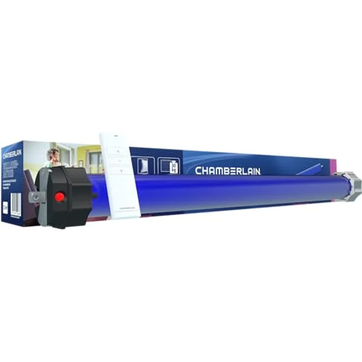 Chamberlain RPD15ER-10, Funkgesteuerter Rollladenantrieb mit 15 Nm Zugkraft, Blau Schwarz, geeignet für Rollläden bis 30 kg – Bild 3