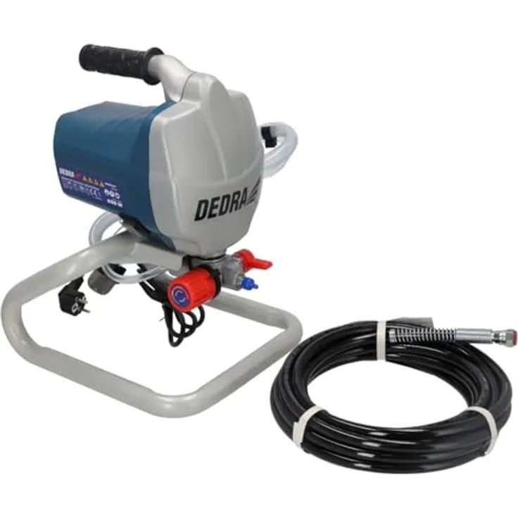 Dedra DED7421 Airless-Farbspritzgerät, 1L/min, 205Bar/650W, für Innen- und Außenbereich, inkl. Spritzpistole & Zubehör – Bild 2