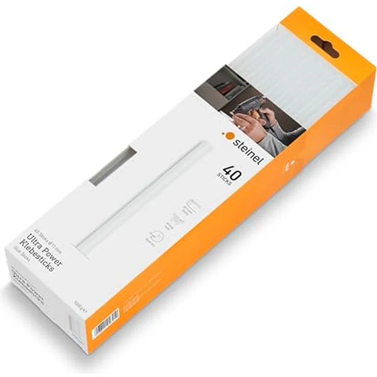 Steinel Klebesticks Ultra Power, 11 mm Durchmesser, 40 Sticks, 1000g, universeller Schmelzkleber für feste Verbindungen – Bild 2
