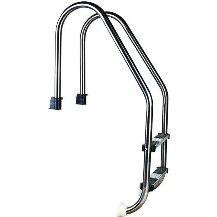 Mountfield Azuro Standard 2-Stufen-Edelstahlleiter für 0,9 m tiefe Einbaubecken, hochwertiger AISI 304 Edelstahl, stabil