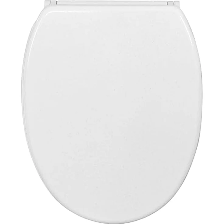 Sanilo WC Sitz Glitzer Weiß, Absenkautomatik, Hochwertiger Holz-Toilettendeckel mit antibakterieller Oberfläche und einfachem Montagematerial – Bild 2