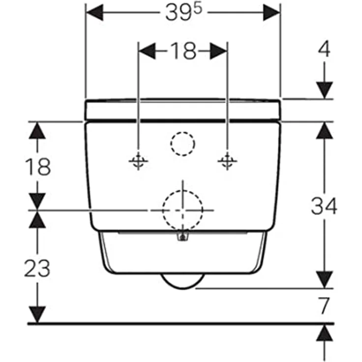 Geberit AquaClean Mera Cl WC-Kpl.-Anlage, wandhängend, hochglanz-verchromt – Bild 10
