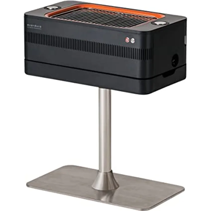POWERHAUS24 Everdure Fusion Premium Designer Holzkohlegrill mit elektr. Anzünder, Gourmet Grill-Ergebnisse, Fast Flame Ignition System & Rotisserie