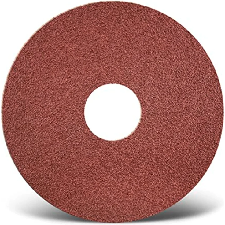 MENZER Red Doppel-Schleifscheiben 375 mm, 10 Stück K80 für Einscheibenmaschinen, Normalkorund für Holz, Stein und Beton – Bild 1