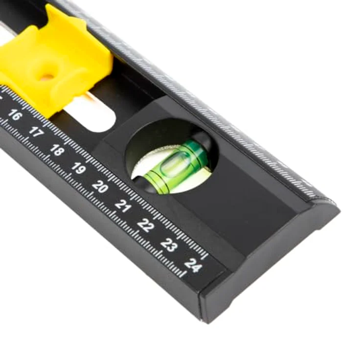 C.K Tools Elektriker-Wasserwaage 500 mm, 3-in-1 mit Lineal, 4 verstellbaren Markierschiebern und Doppel-Skala – Bild 5