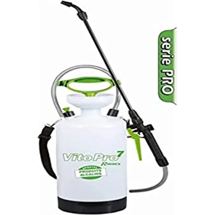 RIBIMEX PRP070PEPDM Sprühgerät VITO+ 7L mit Dichtung - PRO Serie, Spezialalkalische Produkte, Glasfaserlanze - blau