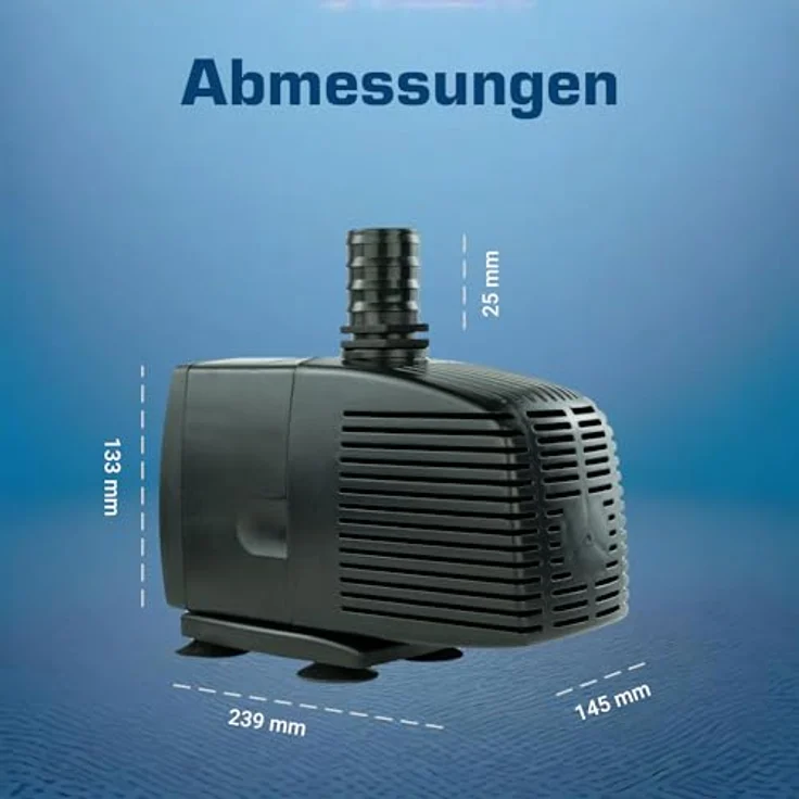 Kerry Electronics Teichpumpe KEP3000N, 3000l-h, 230V – Bild 6