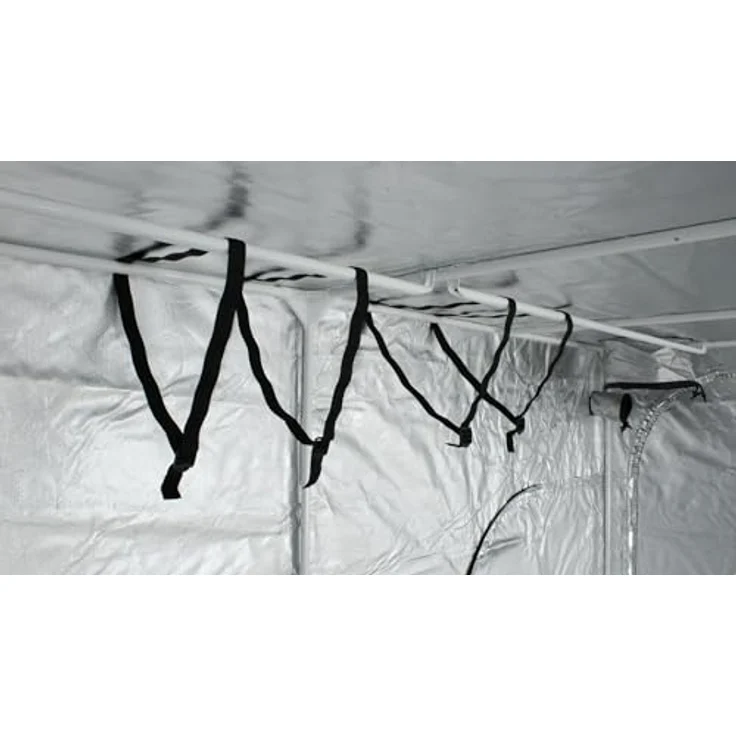 Hongyi Growbox 300x150x200 cm, Indoor Anzucht Growzelt Pflanzenzelt Schwarz mit hochreflektierender Aluminiumfolie – Bild 7