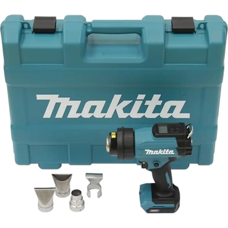 Makita Akku-Heissluftgebläse 40V, stufenlos einstellbare Temperatur bis 600°C, 120-200 l/min, inklusive Schnellwechselsystem und LED-Beleuchtung – Bild 1