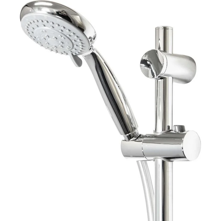 tecuro Brausegarnitur Brauseset ew-easy-100, 5 Funktionen, Brauseschlauch 160 cm - Hochglanzverchromt