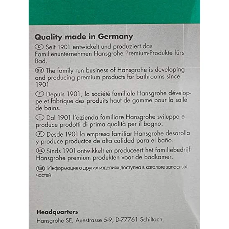 hansgrohe Steuerkugel 13964000, Spültischarmatur ohne Mund- und Duschenanschluss, Kopf aus Kunststoff – Bild 7