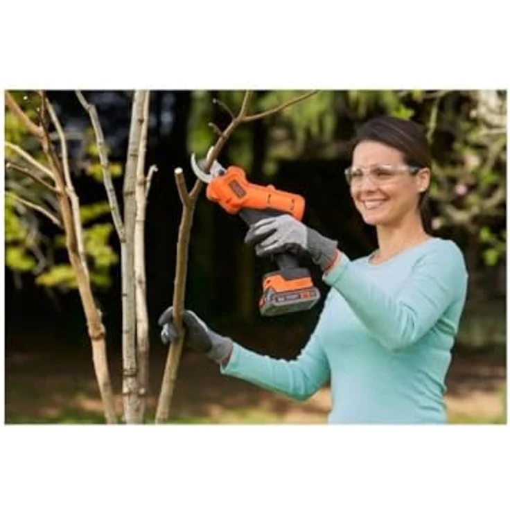 Black + Decker Akku-Astschere BCPP18D1-QW, kabellose Gartenschere mit bis zu 25 mm Schneidkapazität – Bild 2