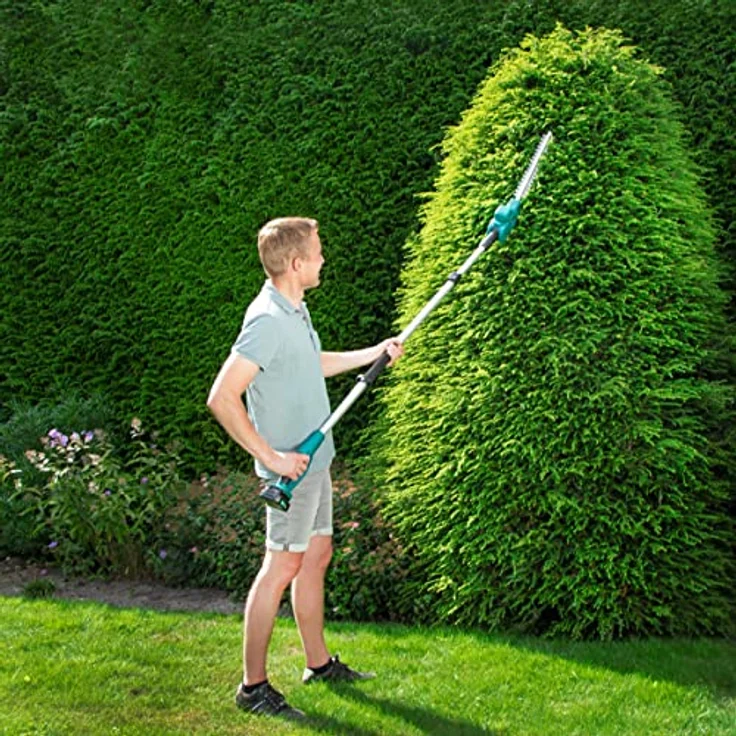 VONROC Teleskop Heckenschere HT503DC, Akku-Baumschneider mit 20V und 40 cm Klingenlänge, teleskopierbar bis 260 cm, neigbarer Kopf – Bild 3