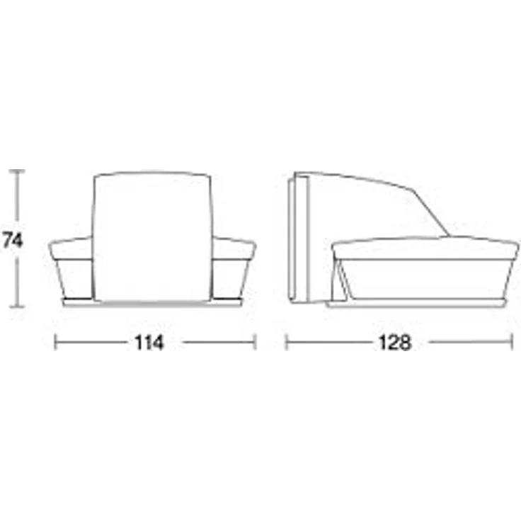 Steinel Bewegungsmelder sensIQ S schwarz, 2000 W, 300°|20 m Sensor, in 3 Richtungen einstellbar, Unterkriechschutz – Bild 5