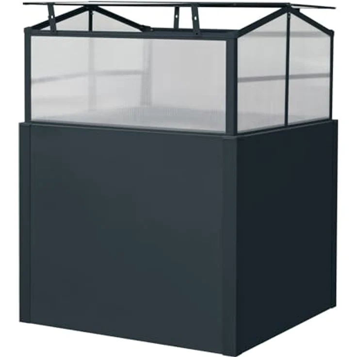 Floraworld Hochbeet, Mini-Gewächshaus für Hochbeet 90 x 90 x 76 cm – Bild 2