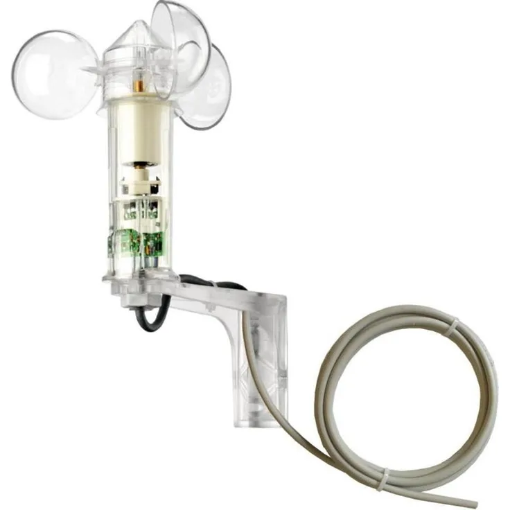MDT SCN-WS3HW.01 Wetterstation für Zuhause, Aufputzmontage mit drei Sonnenblendenkanälen und Windmessung, Transparent