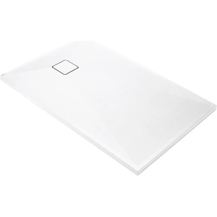 Deante Duschwanne Granit-Optik 120x90 cm, Alabaster, elegante Duschlösung in Weiß