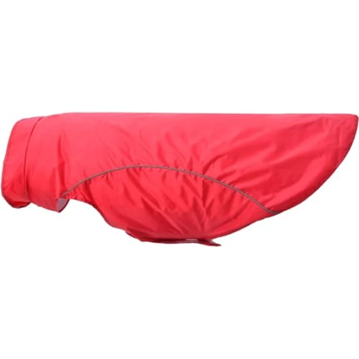 vidaXL Hundemantel Hunde Regenmantel aus Polyester, rot, 3XL mit Reflexstreifen und Klettverschlüssen – Bild 7