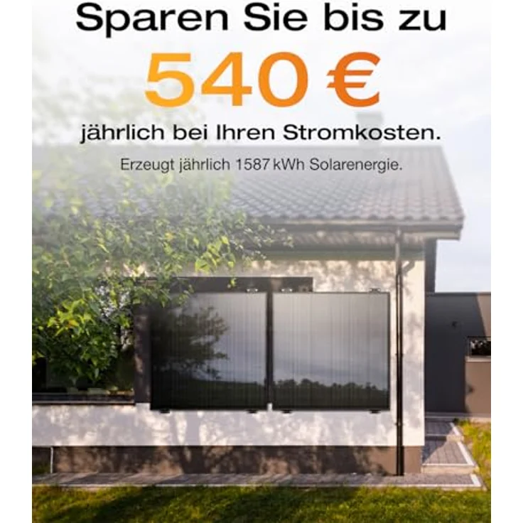 EcoFlow STREAM Ultra Balkonkraftwerk, 1600W mit 1,92kWh Speicher, Komplettset mit 4x 400W Solarpanel und Fassade-Halterung – Bild 7