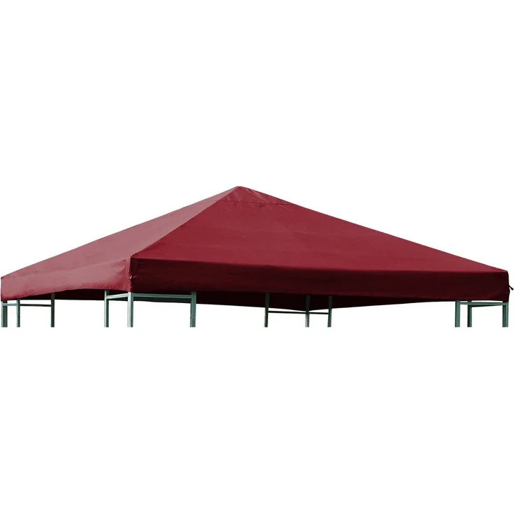 DEGAMO Pavillon-Ersatzdach, für Metall- und Alupavillon 3x3 Meter, bordeaux rot, wasserdicht
