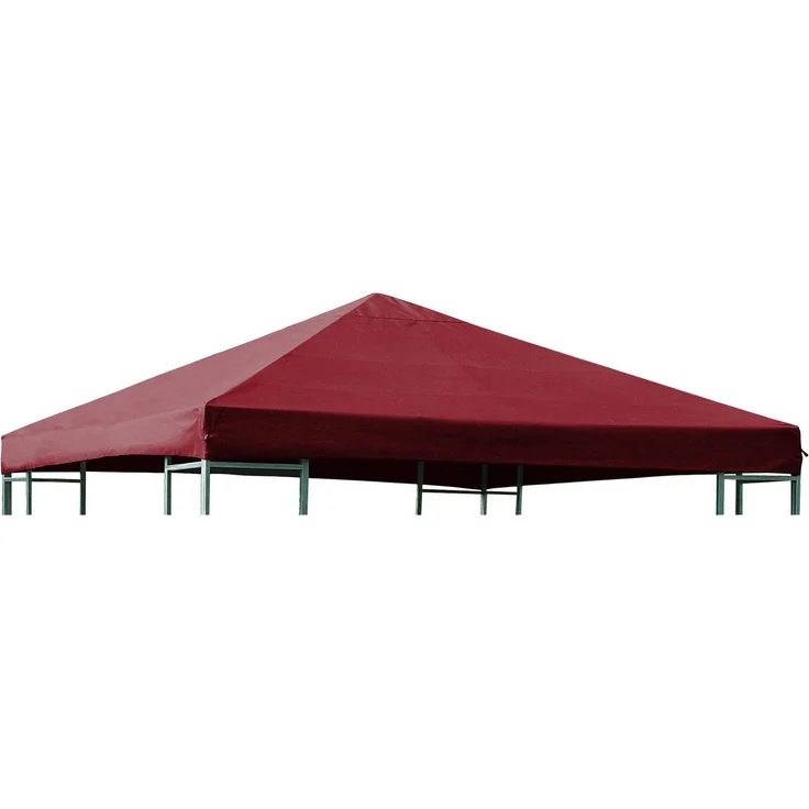 DEGAMO Pavillon-Ersatzdach, für Metall- und Alupavillon 3x3 Meter, bordeaux rot, wasserdicht