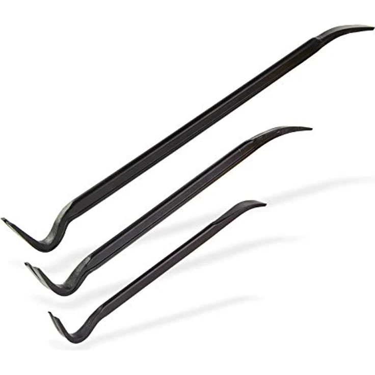 DEMA Brecheisen Set 3-teilig, gehärteter Stahl, 40/61/80 cm, vielseitig einsetzbar für Heimwerken und Bauarbeiten – Bild 1