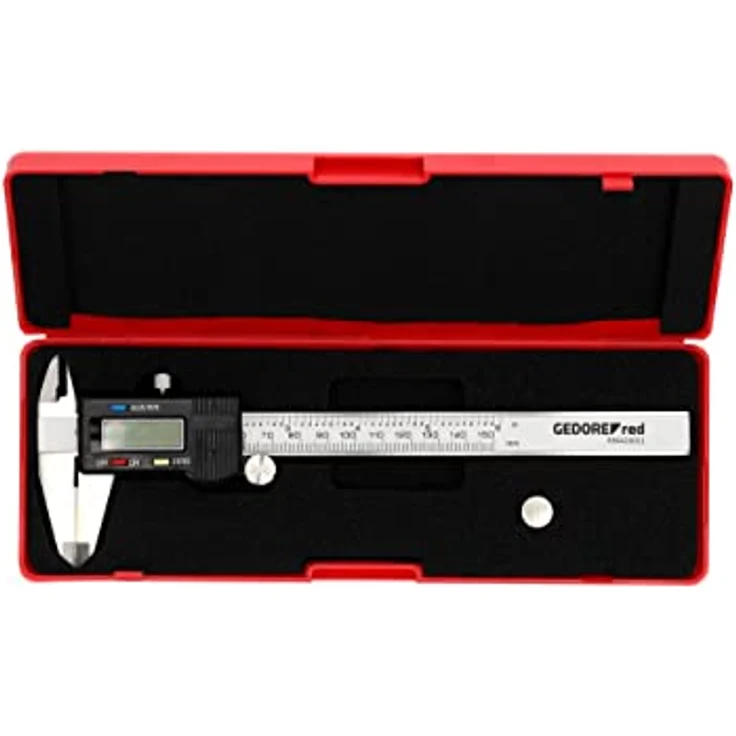 GEDORE red Digitaler Messschieber mit LCD Display in Kunstoffbox inkl. Ersatzbatterie – Bild 2