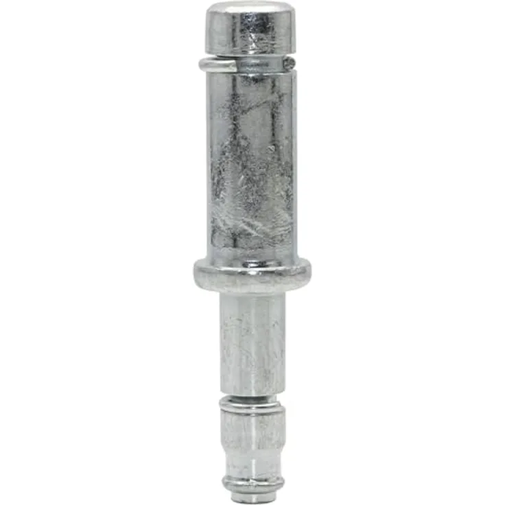 WAGNER Reduzierstift 2tlg. - Ø 11 / 8 mm x Höhe 30/26/60 mm, für Möbelrolle / Möbelgleiter mit Aufnahme 8 mm, Stahl verzinkt, Klemmring