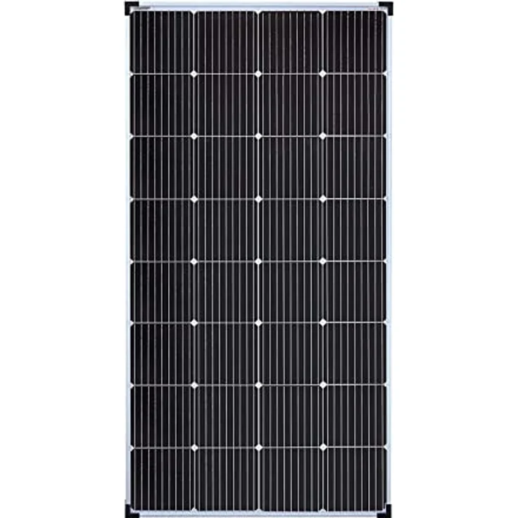 EnjoySolar Solarpanel monokristallines Solarmodul 190W 12V, silberner Rahmen, 166 mm PERC-Zellen, 0% MwSt. – Bild 1