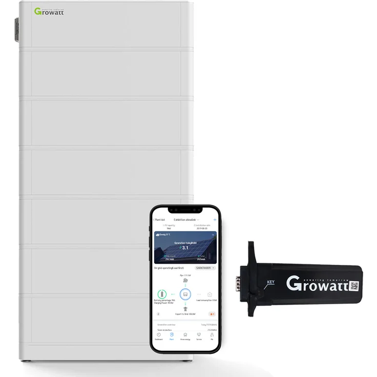 Growatt ARK 15.3kWh Hochvolt-Solarspeicher-Set für SPH TL3-BH-UP, modular erweiterbar, inklusive WiFi-Stick und Batteriemanagementsystem