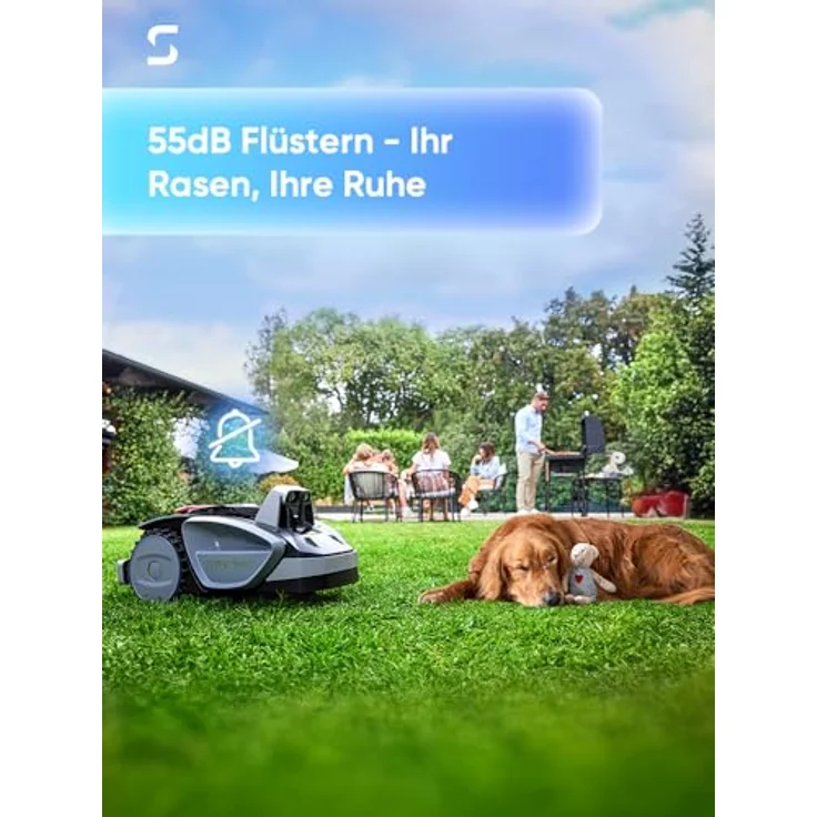 Sunseeker V3 Plus, Kabelloser Rasenmäher Roboter 1000㎡ mit KI-basierter Vision, intelligentem Hindernisvermeidungssystem, 42% Neigung, leisem Betrieb und App-Control – Bild 4