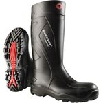 Dunlop Purofort+ C762041 S5 Sicherheitsschuhe, schwarze Full Safety Stiefel mit Stahl-Zehenschutzkappe und rutschfester Sohle, Größe 41