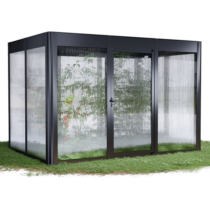 SunElements Gewächshaus 'SunGarden Select 3.2' 338 x 233 cm, 10 mm Doppelstegplatten, anthrazit-metallic