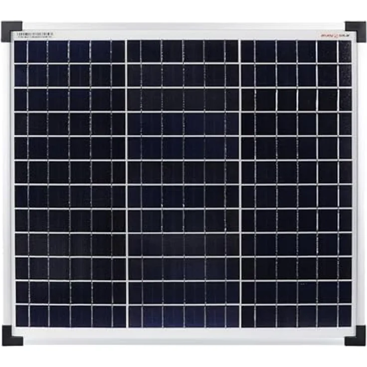 EnjoySolar Solarpanel Eco Line ES30P36, polykristallines Solarmodul 30W 12V mit 90cm Kabel und TÜV-Zertifizierung
